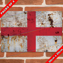 Load image into Gallery viewer, ENGLAND FLAG 30cm x 20cm METAL SIGNS
