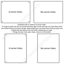 Load image into Gallery viewer, BULLSHIT CORNER 30cm x 20cm METAL SIGNS
