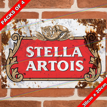 Load image into Gallery viewer, STELLA ARTOIS (LOGO) 30cm x 20cm METAL SIGNS
