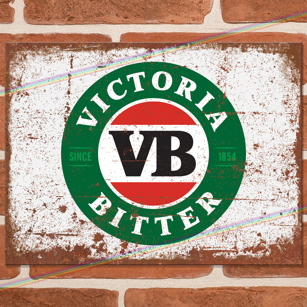 VB VICTORIA BITTER METAL SIGNS