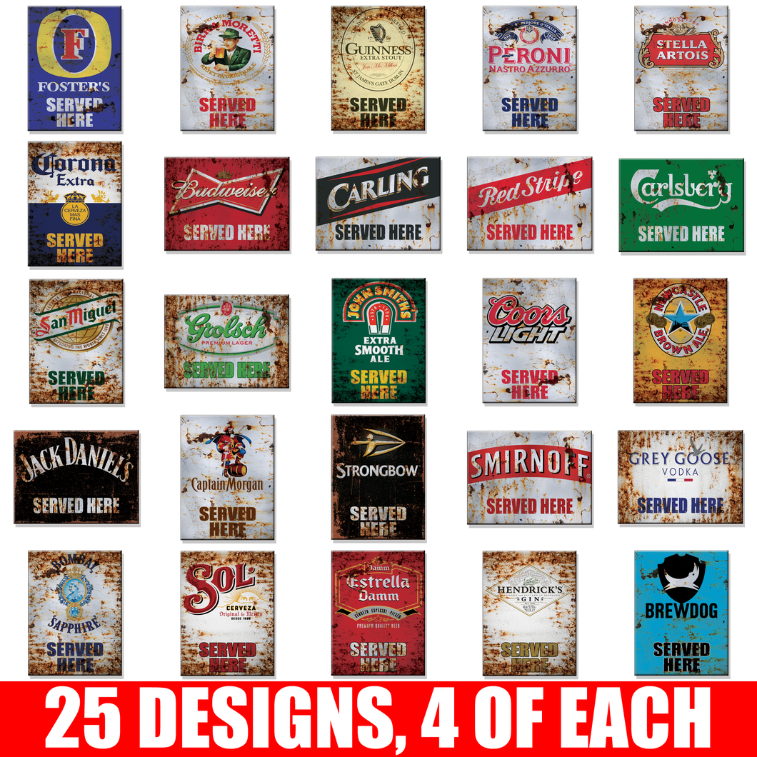 METAL SIGNS MIXED PACK #4