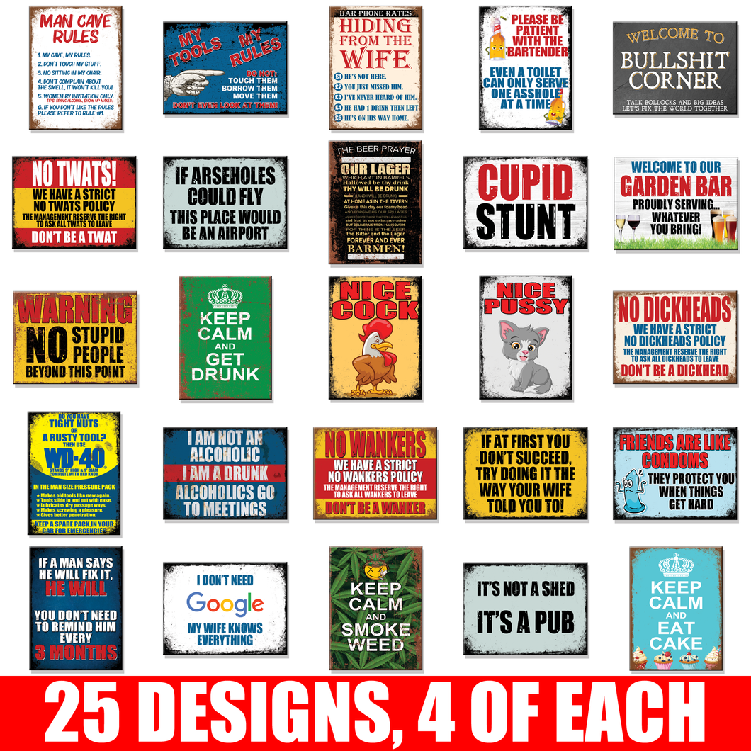 METAL SIGNS MIXED PACK #5